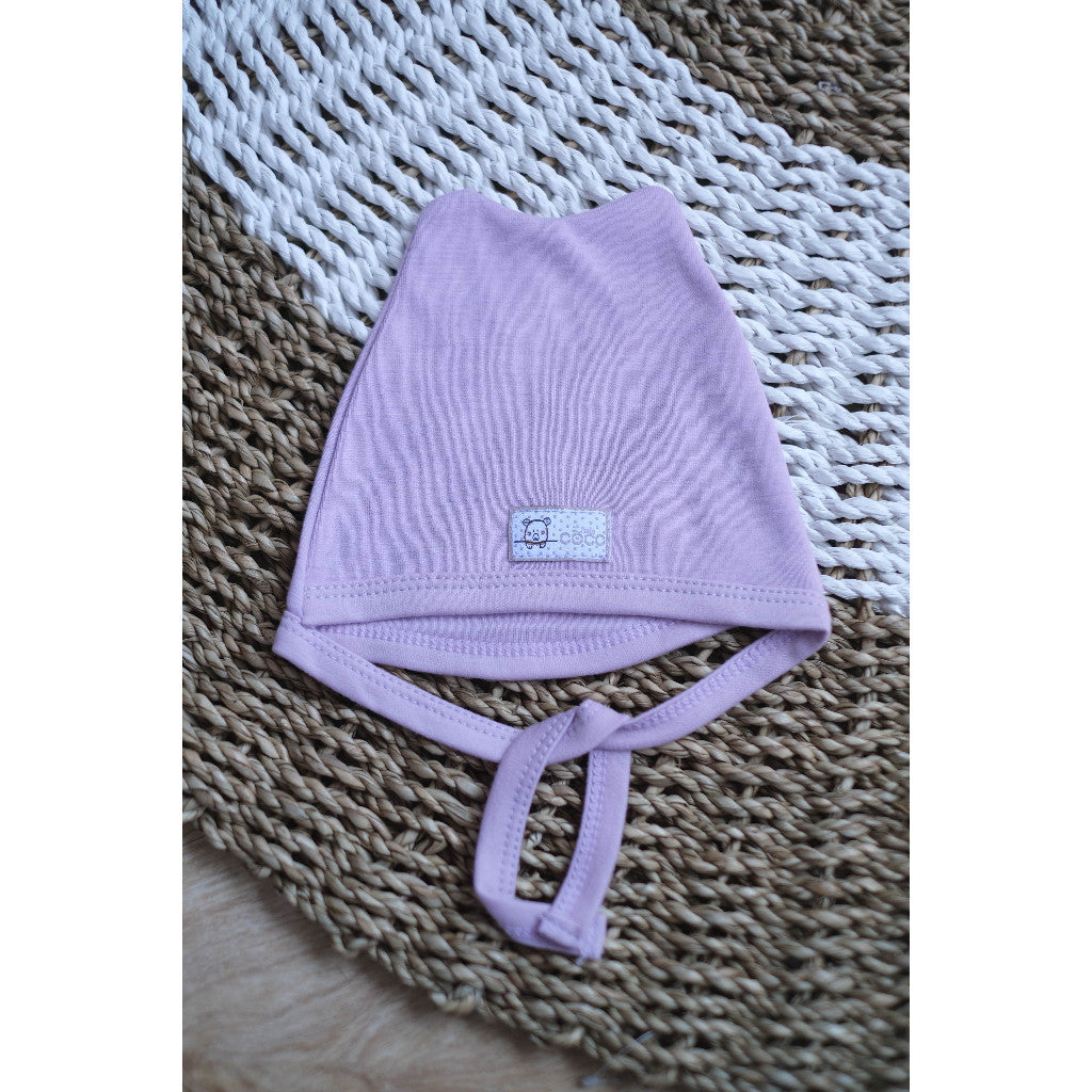 Cocopop Baby Coco Bear Hat Topi Polos Kaos Katun Bayi Cotton Kecil Warna Soft Babywear