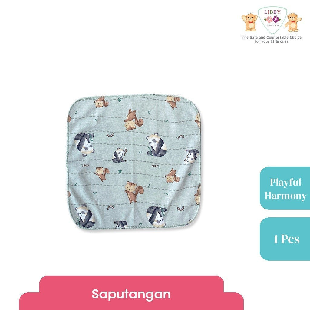 LIBBY Saputangan/Selampai/Lap Motif Playful Harmony (1 pcs)