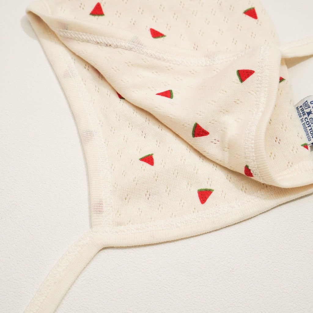 Nice Kids - Pointelle Baby Bonnet Hat (Topi Bonnet Bayi New Born Unisex All Size)