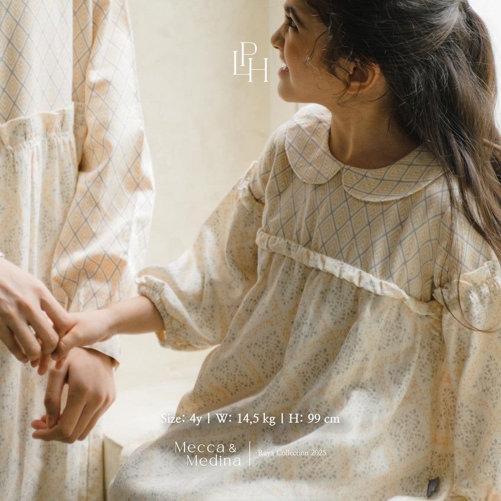 Little Palmerhaus - Baju Lebaran 2025 - Zahra Girl Gamis (Baju Gamis Anak Perempuan Usia 1-6 Tahun)