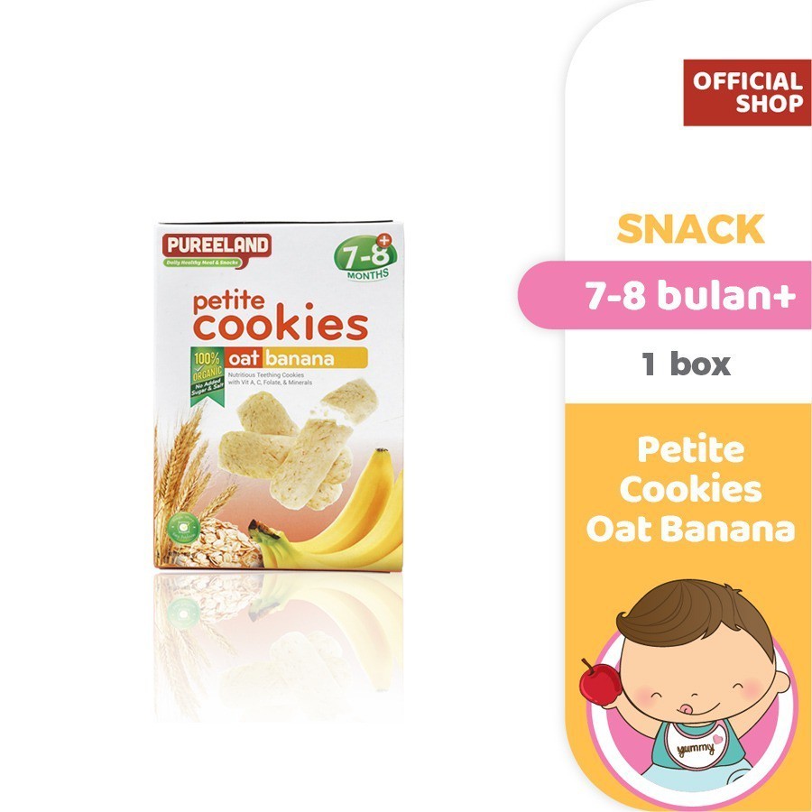 Pureeland Baby Cookies 7 - 8 Bulan  / MPASI Bayi Organik / Makanan Bayi / Snack Bayi / Biskuit Bayi