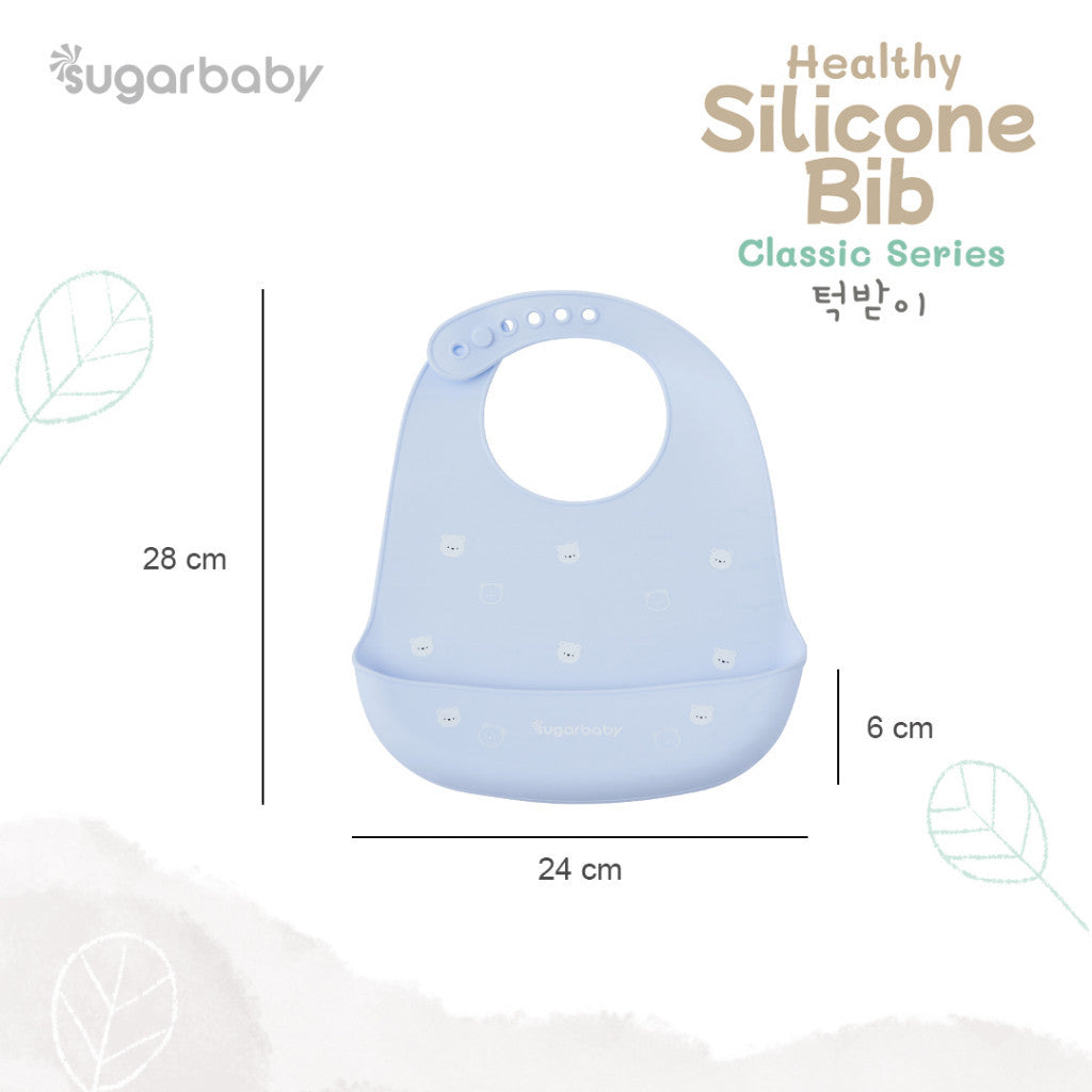 Sugar Baby Premium Silicon Bib (K-series) FDA Food Grade Celemek Mpasi Bib