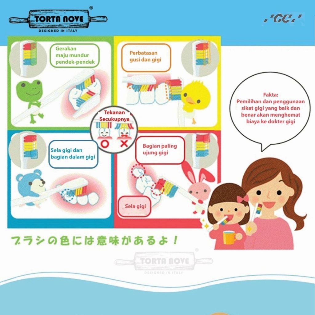Sikat gigi anak Prospec Fourlesson GC Jepang ORIGINAL bayi balita toothbrush Four lesson
