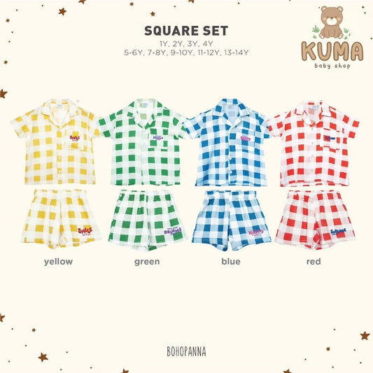 BOHOPANNA - SQUARE SET - Setelan Anak