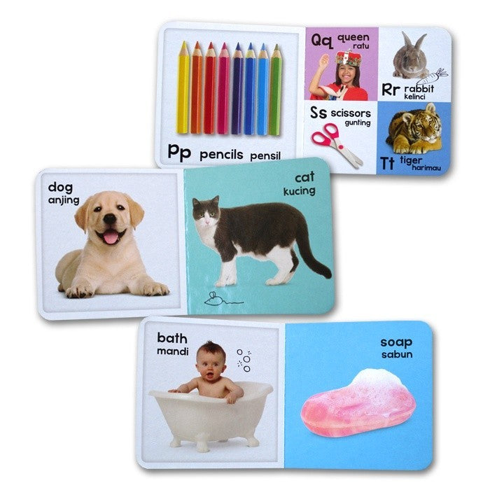 [Ginukginuk] Bilingual My Learning Library AKU PINTAR (English - Indonesian) (1 box isi 8 board books)