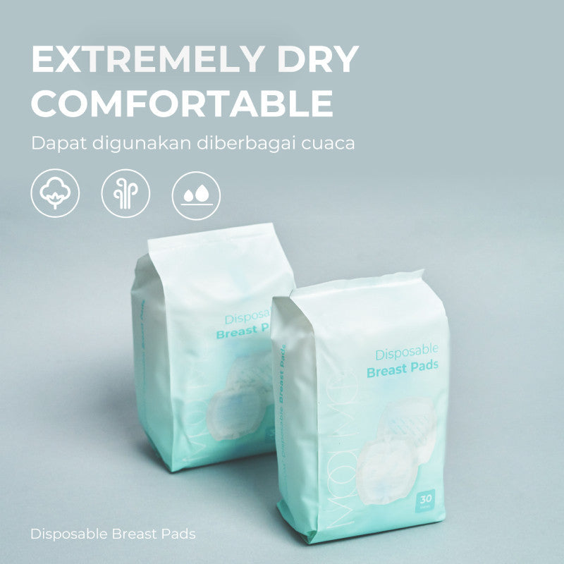 MOOIMOM Disposable Breast Pad 30pcs New - Penyerap ASI Sekali Pakai