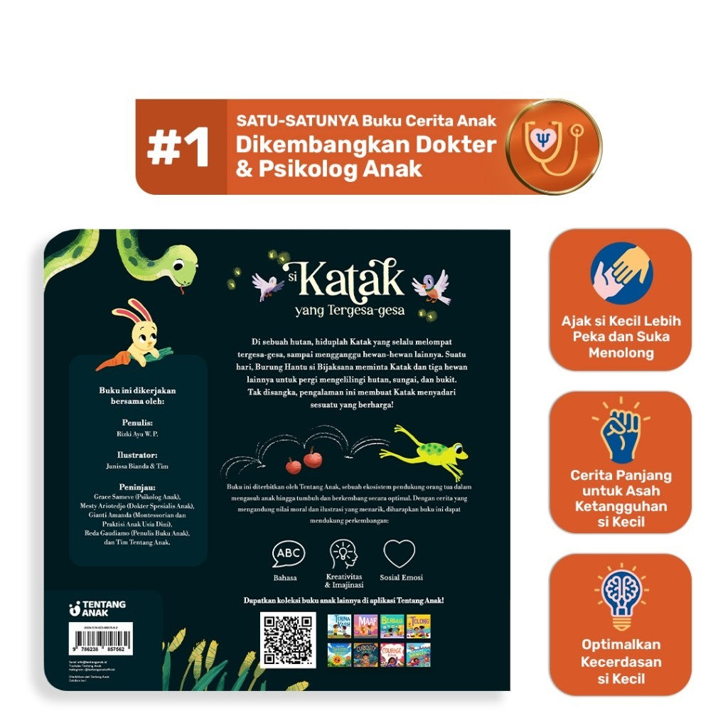 Tentang Anak - Cerita Dongeng Anak: Si Katak yang Tergesa-Gesa / Maukah Kamu Berteman Denganku | Asah Ketangguhan si Kecil