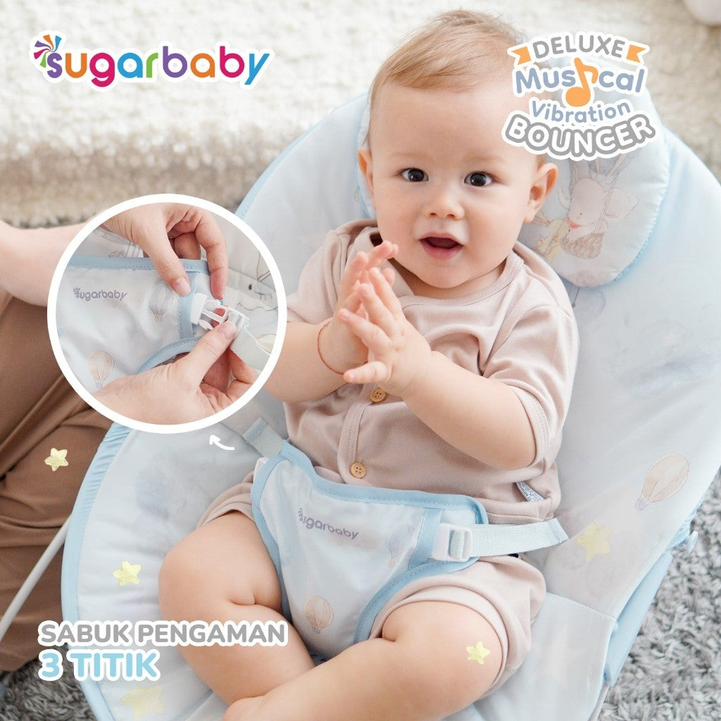Sugar Baby New Deluxe Musical Vibration Bouncer/Ayunan Bayi/Bouncer Bayi