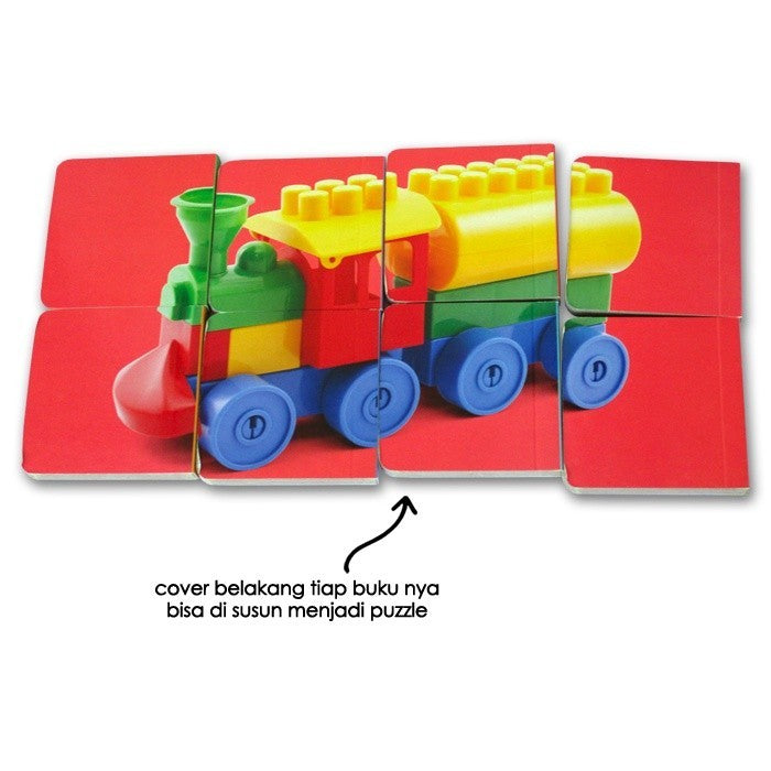 [Ginukginuk] Bilingual My Learning Library AKU PINTAR (English - Indonesian) (1 box isi 8 board books)