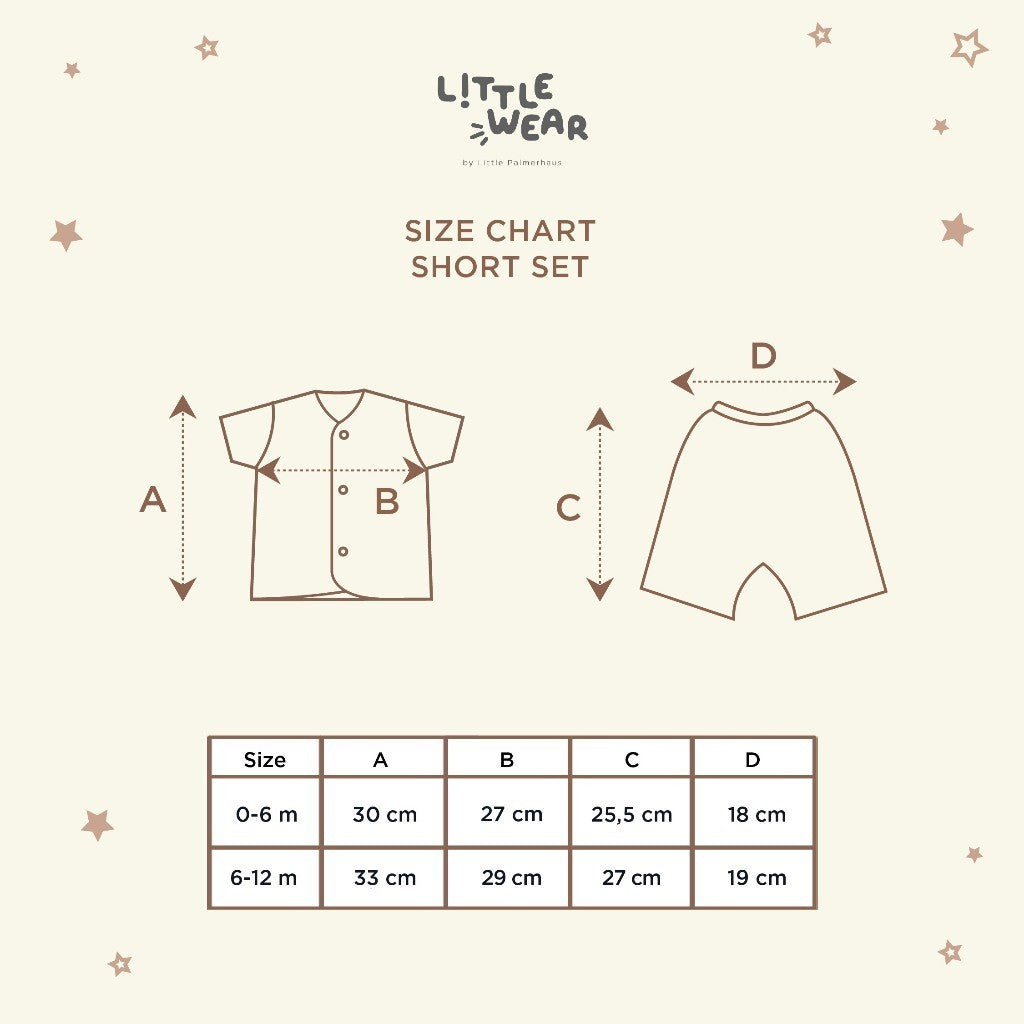 Little Wear Short Set 23.0 by Little Palmerhaus (Setelan Baju Bayi Lengan Pendek)