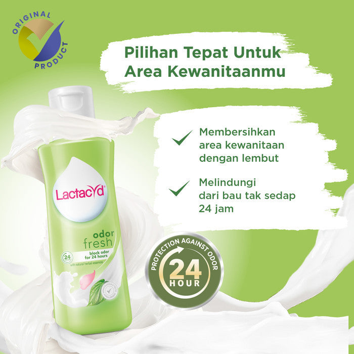Lactacyd Odor Fresh 60mL - Pembersih Kewanitaan Bebas Bau Tak Sedap