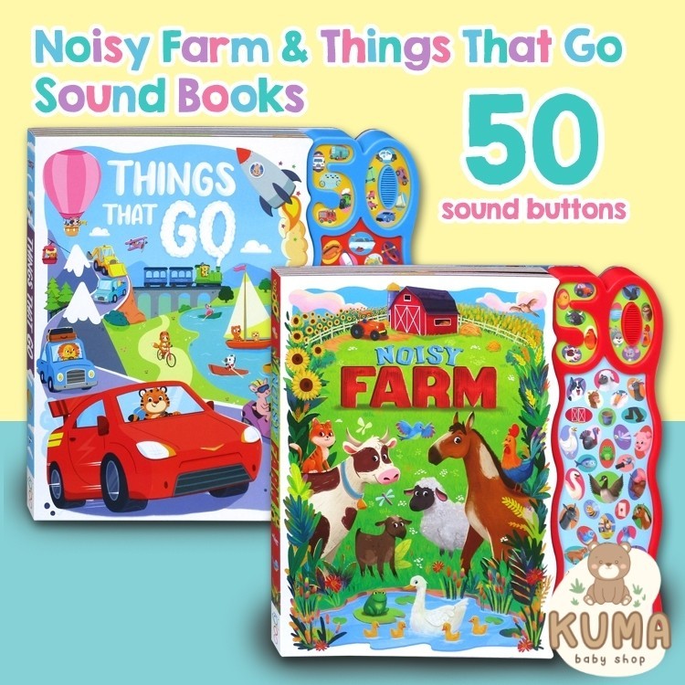 Things That Go/Noisy Farm Sounds Board Book With 50 Sounds! [Igloo Books]