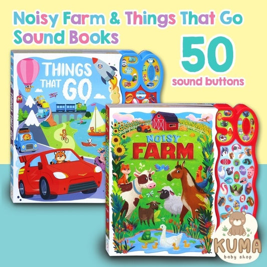 Things That Go/Noisy Farm Sounds Board Book With 50 Sounds! [Igloo Books]