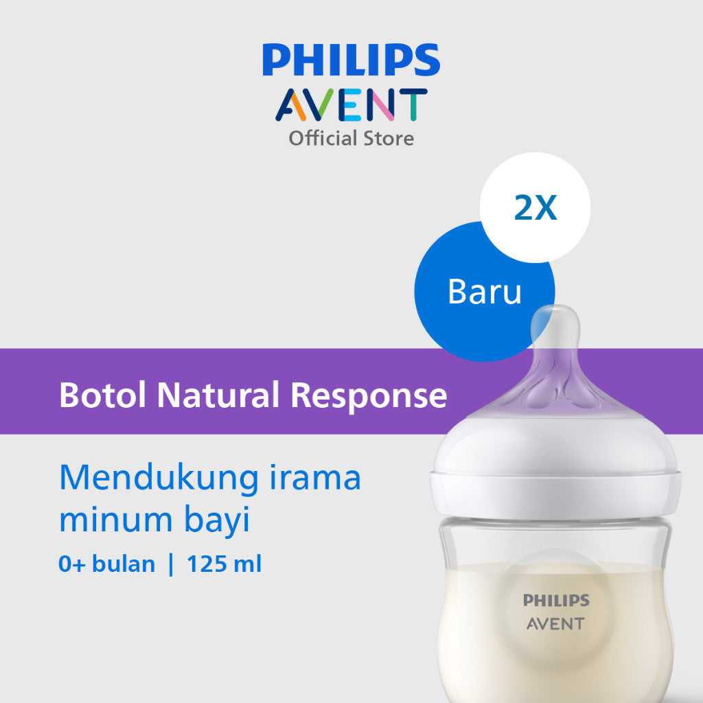 Philips Avent Bottle Natural Response 3.0 4OZ SCY900/02 Botol Susu 2pcs