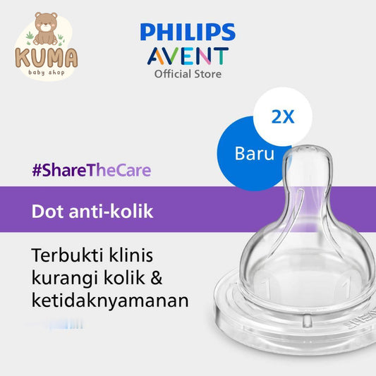 Philips Avent Teat Airflex Dot Botol Bayi Anti-colic Nipple