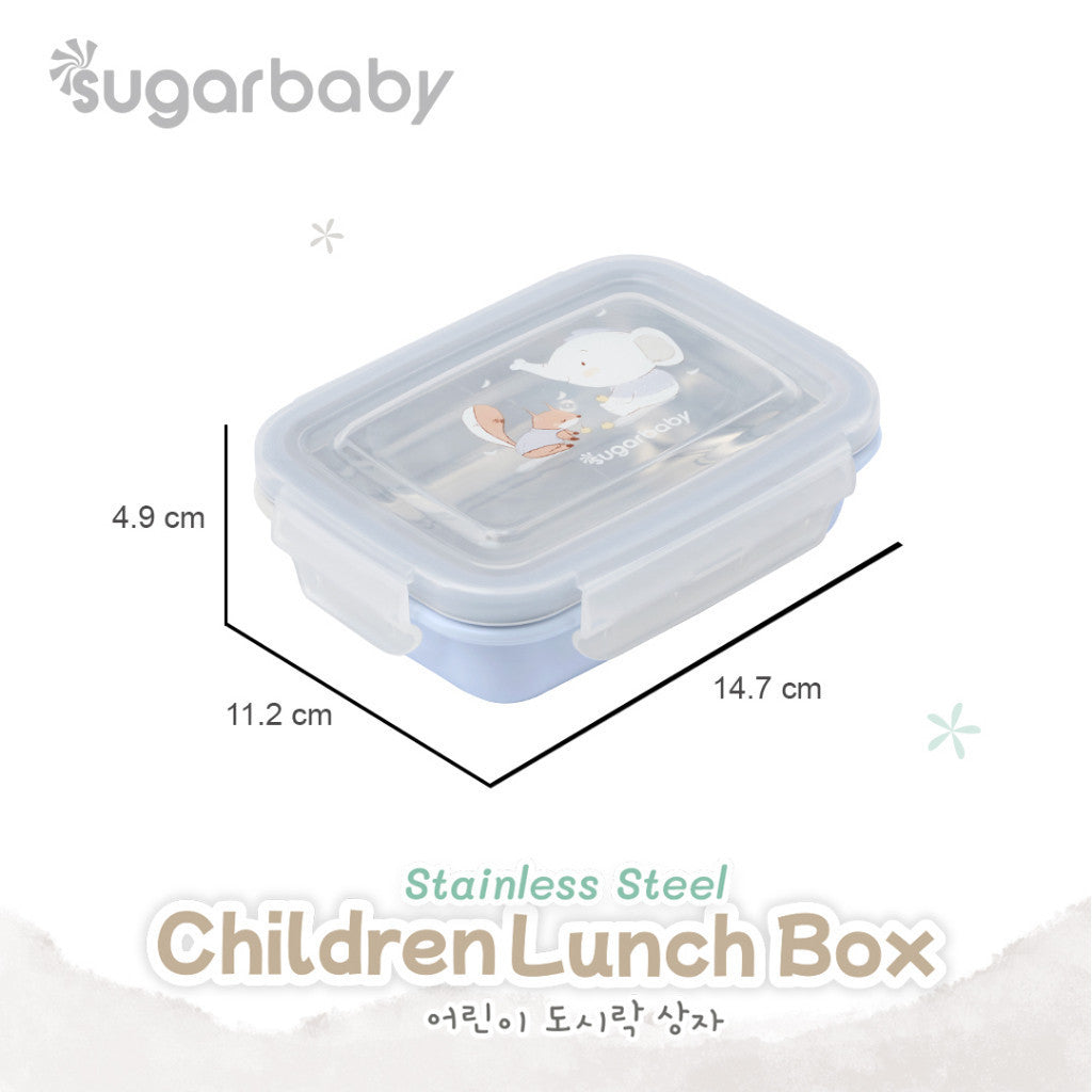 Sugar baby Stainless Steel Children Lunch box / Kotak Makan stainless Sugarbaby/ Kotak Makan Anak/ Kotak Bekal Anak