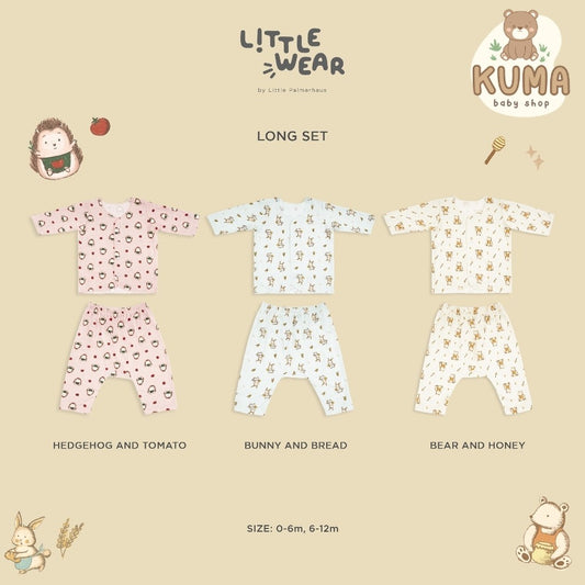 Little Wear Long Set 23.0 by Little Palmerhaus (Setelan Baju Bayi Lengan Panjang)