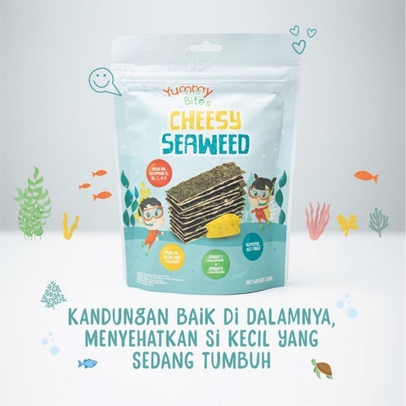 Yummy Bites Cheesy Seaweed & anchovy seaweed.