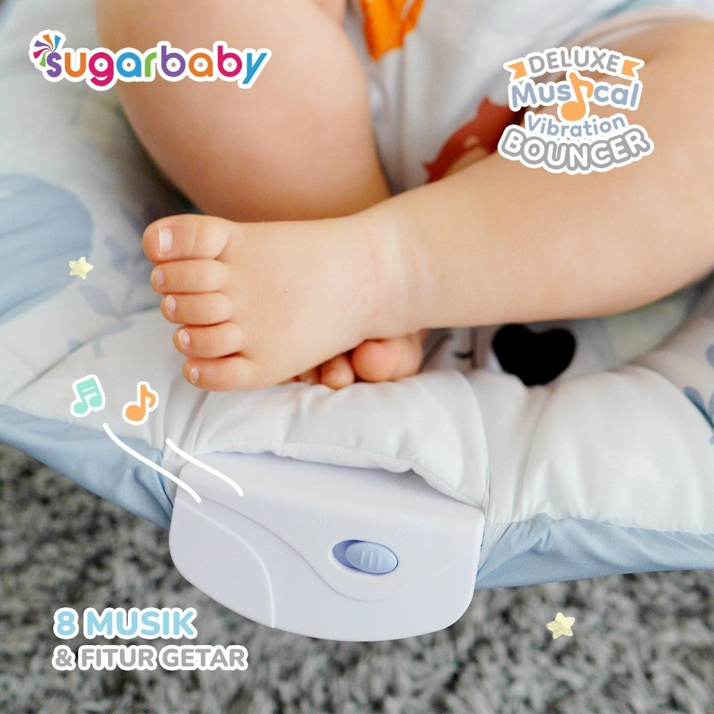 Sugar Baby New Deluxe Musical Vibration Bouncer/Ayunan Bayi/Bouncer Bayi