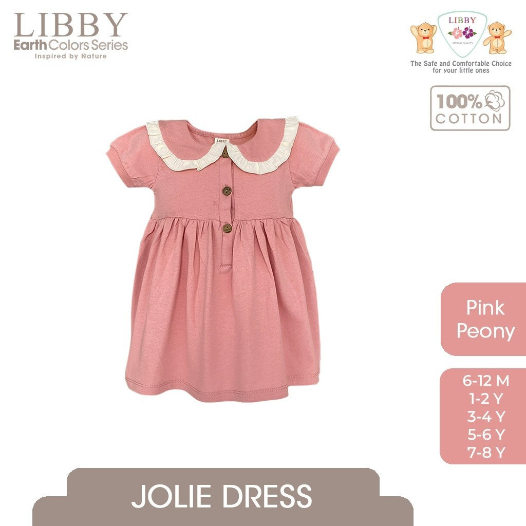 LIBBY Earth Jolie Dress Anak Perempuan 6 Bulan - 6 Tahun (1 Pcs)