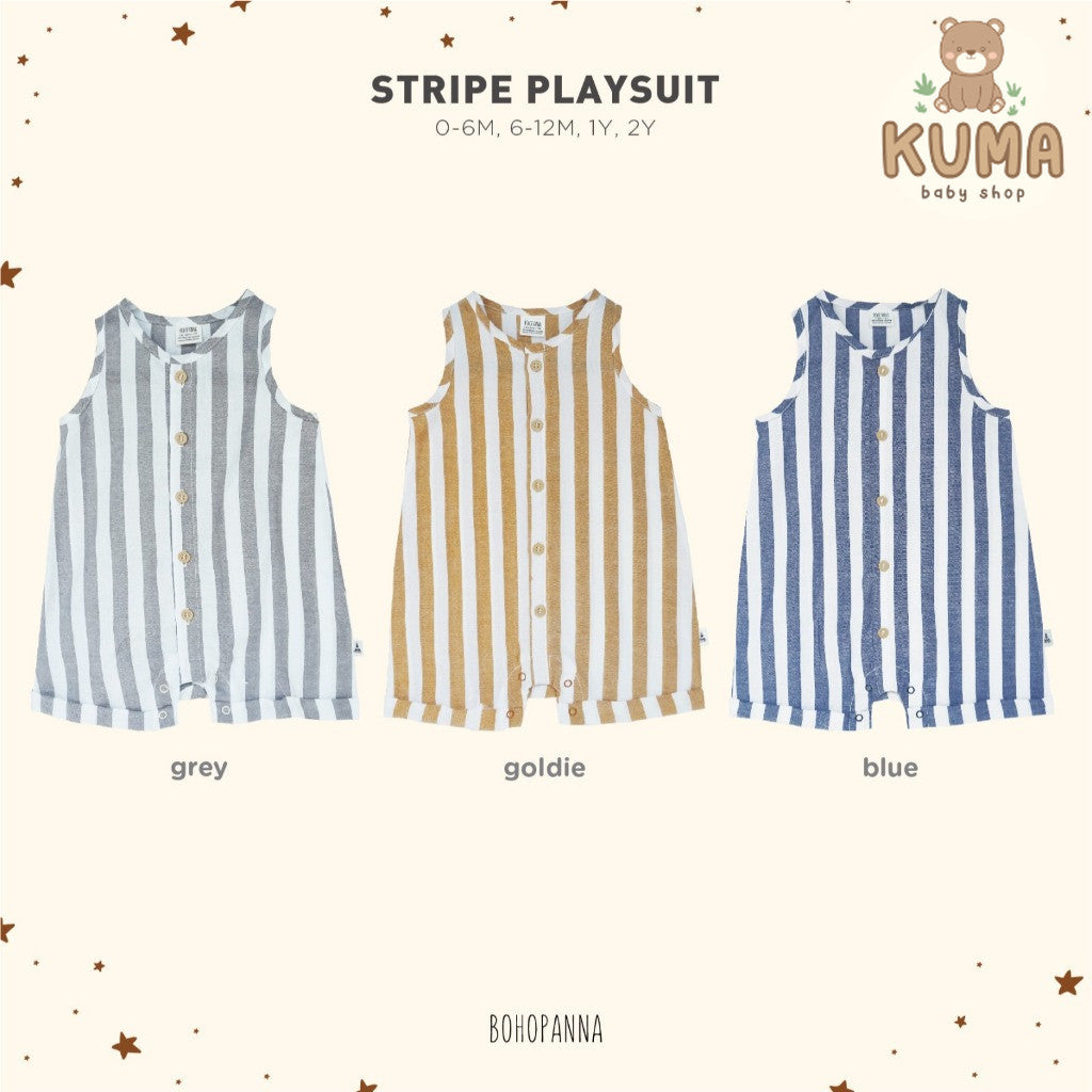 BOHOPANNA - STRIPE PLAYSUIT - Jumper Bayi