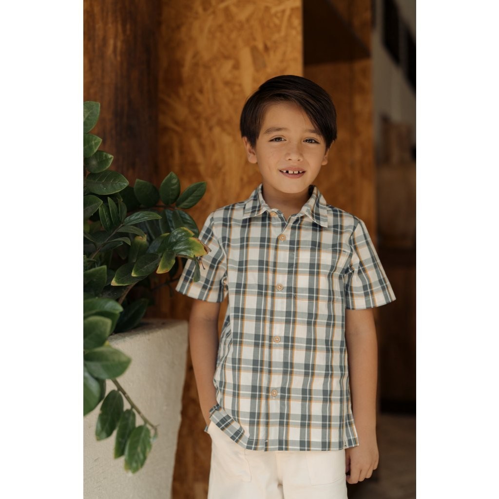 BOHOPANNA - SHORT SLEEVE CHECKERED - Atasan Anak Laki-Laki 2523