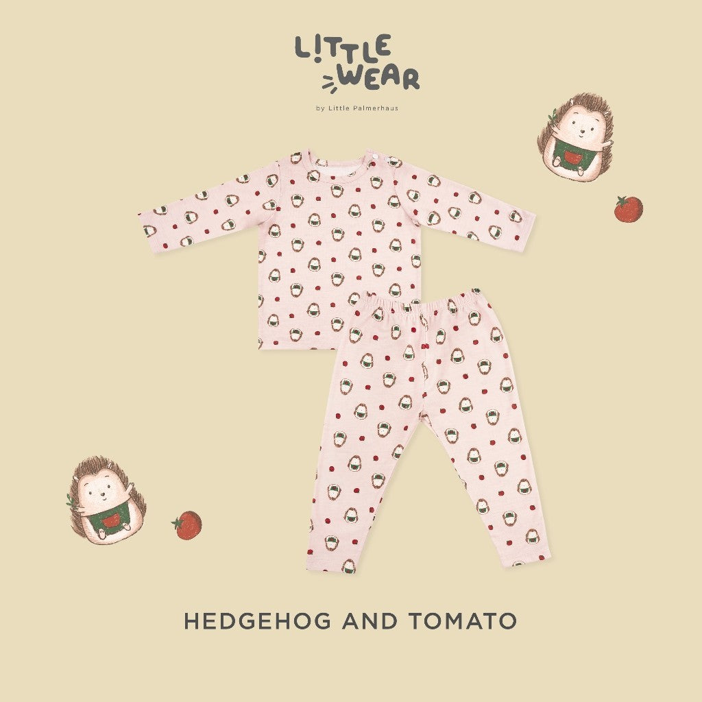 Little Wear Shoulder Button Long Set 23.0 by Little Palmerhaus (Setelan Baju Anak Lengan Panjang)