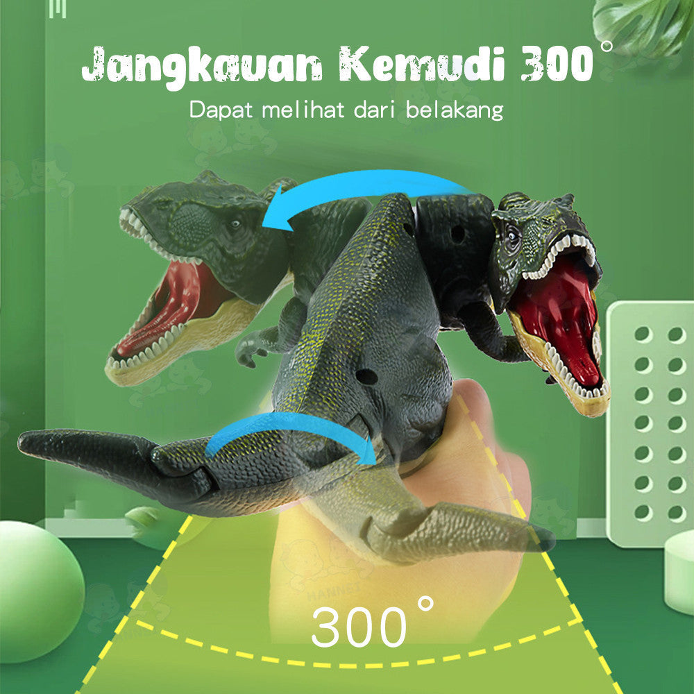 Hannei Mainan Dinosaurus Viral Anak Tekan Tembakan Ada Suara Dan Lampu Sha Sha Sha Bisa Diputar 300°