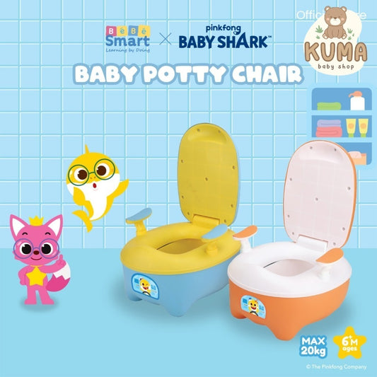 BEBE SMART Pinkfong Pink fong Toilet Training Anak Baby Shark / Baby Potty Chair / Potty Training / Toilet Training