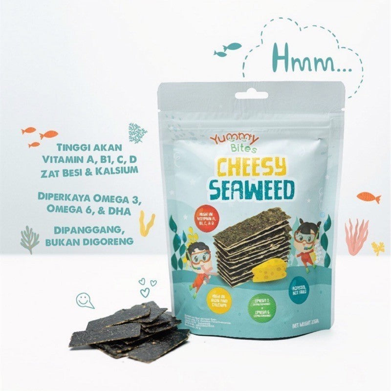 Yummy Bites Cheesy Seaweed & anchovy seaweed.