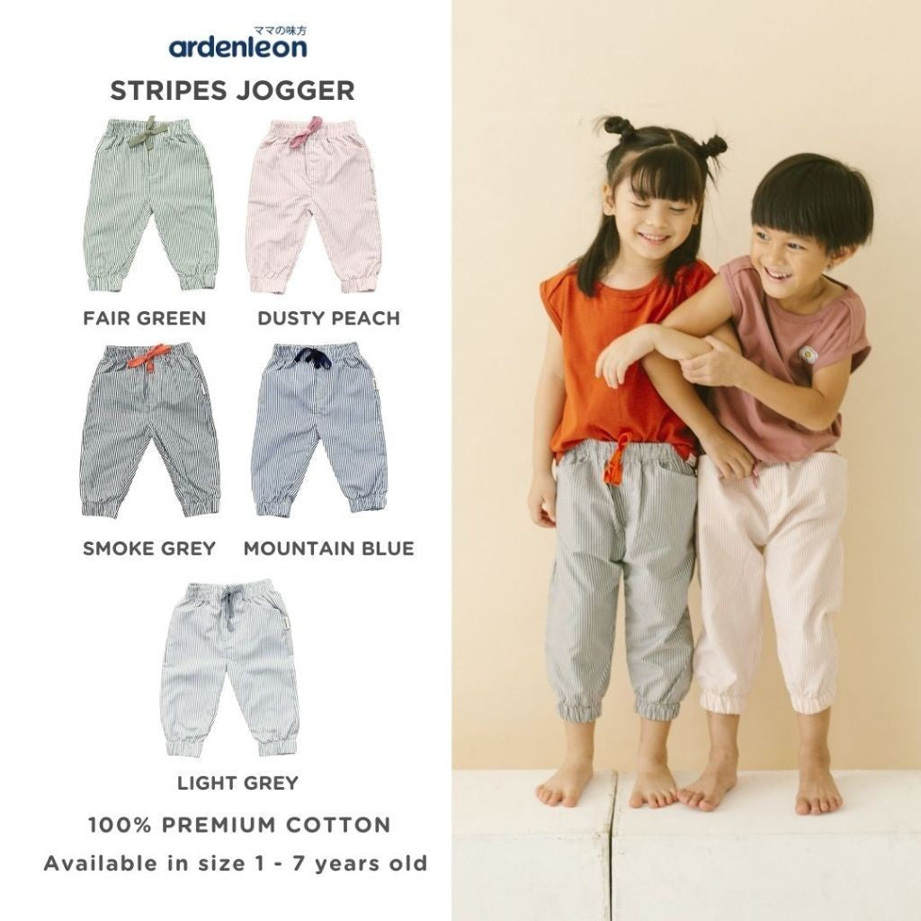 ARDENLEON Celana Panjang Anak Stripe Jogger 1 - 7 Tahun