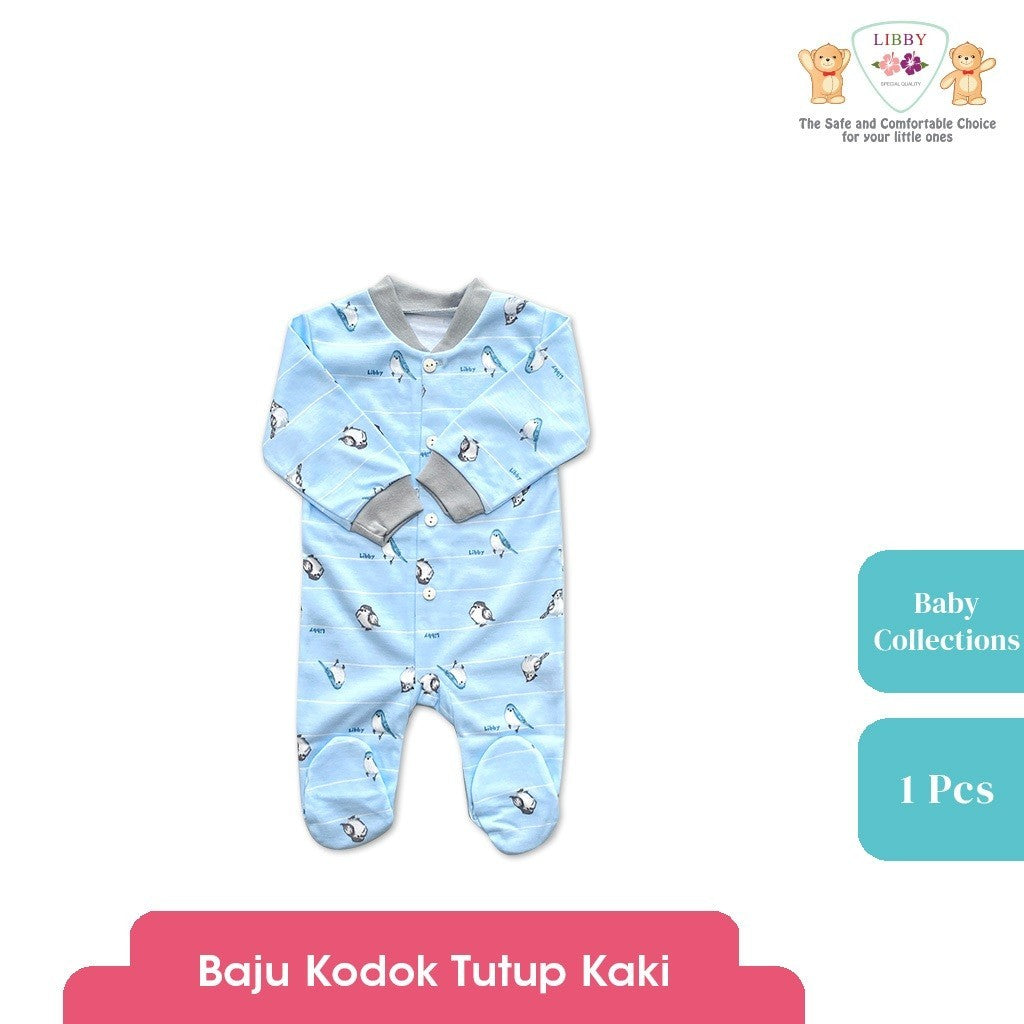LIBBY Piyama Baju Kodok Newborn Bayi Laki laki Perempuan Motif Baby Collections (1 pcs)-Sleepsuit-Bodysuit-Play Suit-Jumper Pendek-Jumper Panjang