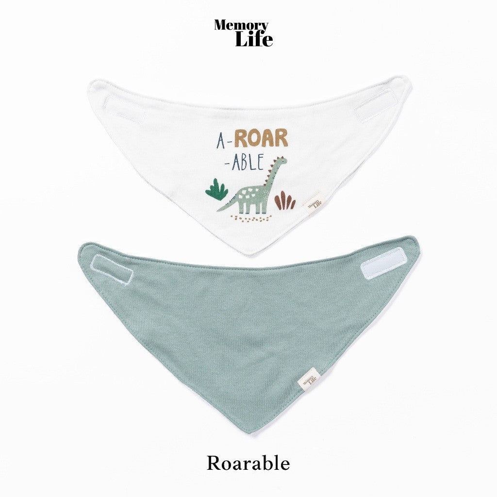 MemoryLife - Drool Catcher 2 Set Bandana Bib | Celemek Bayi Slabber - MemoryLife Essentials