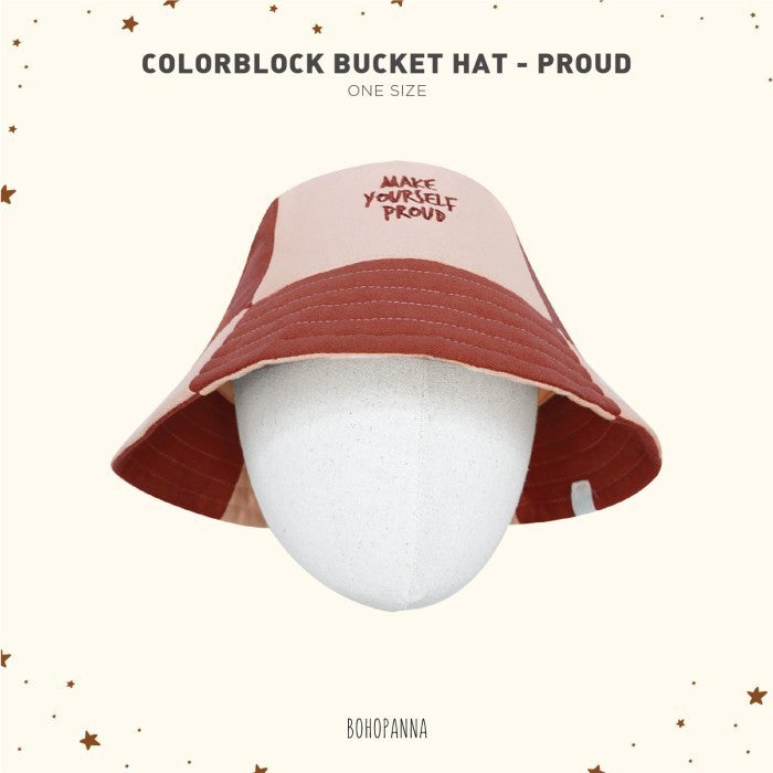 BOHOPANNA - COLORBLOCK BUCKET HAT - TOPI ANAK