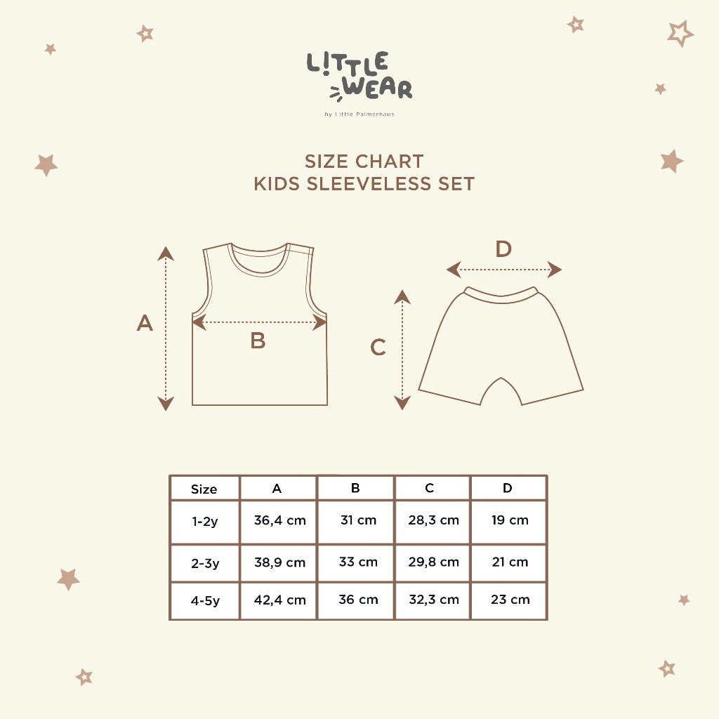Little Wear Kids Sleeveless Set 23.0 by Little Palmerhaus (Setelan Baju Anak Lengan Buntung)