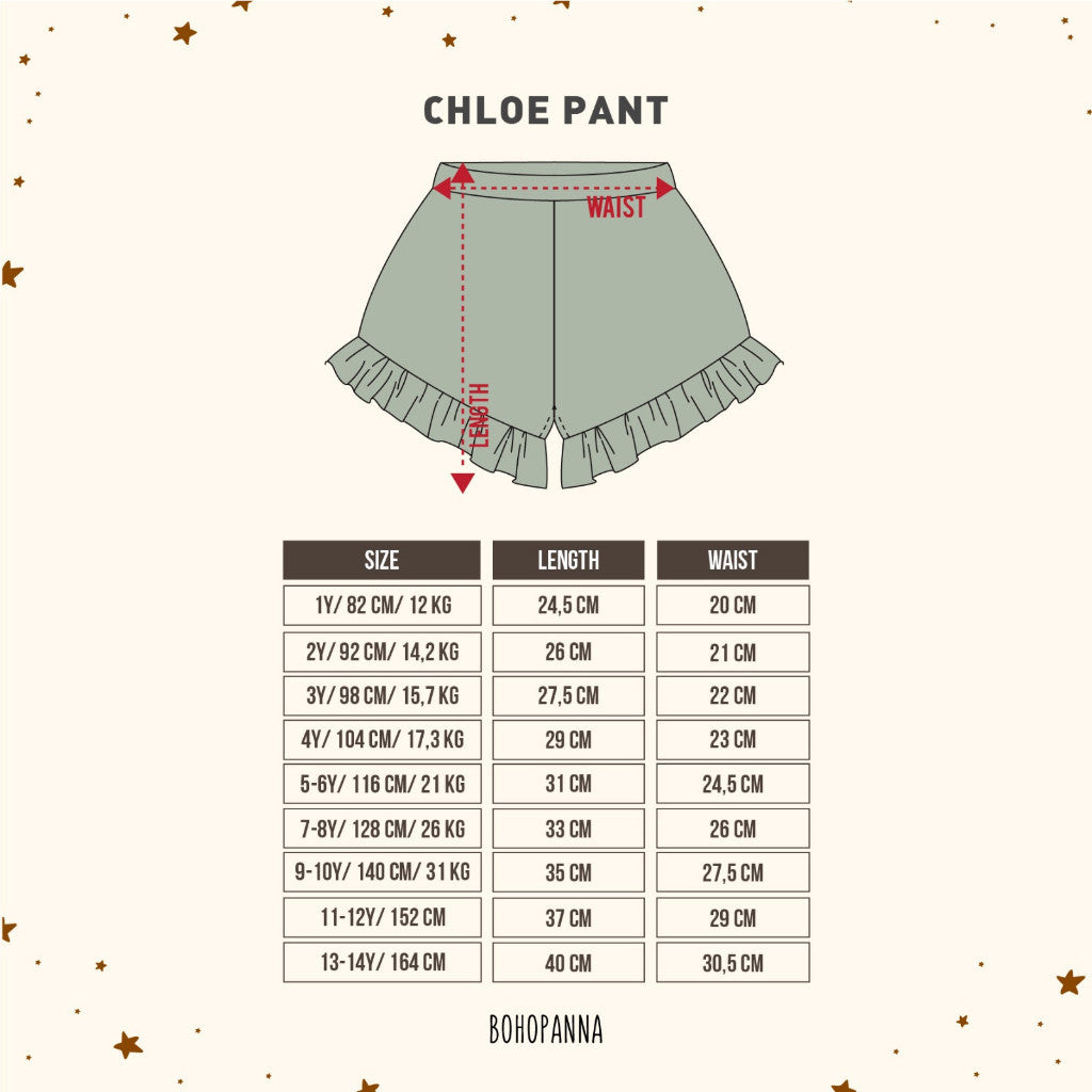 BOHOPANNA - CHLOE PANT 2455 - Celana Anak Perempuan