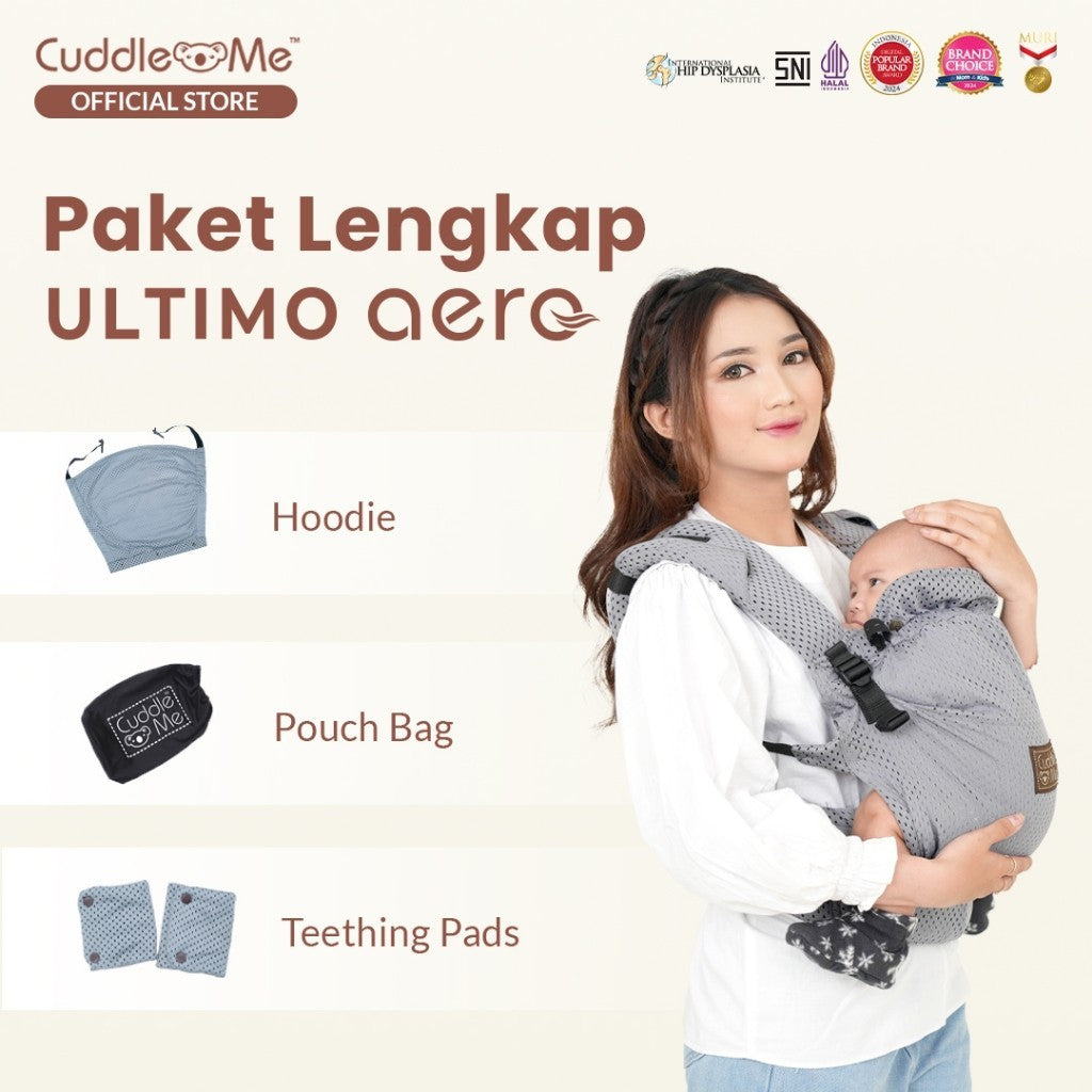 Gendongan Bayi - CUDDLEME Ultimo Aero Gendongan SSC Newborn Suport M Shape