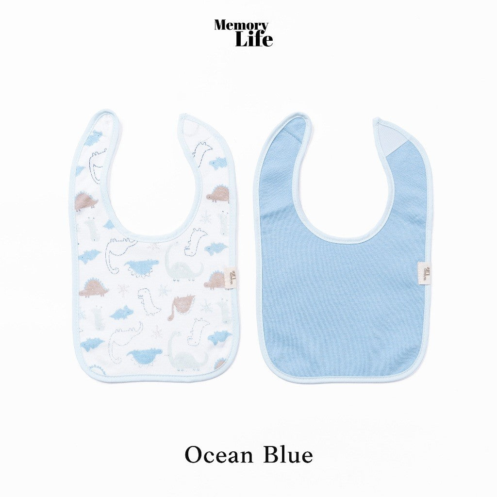 MemoryLife - Drool Catcher 2 Set Square Bib | Celemek Bayi Slabber - MemoryLife Essentials