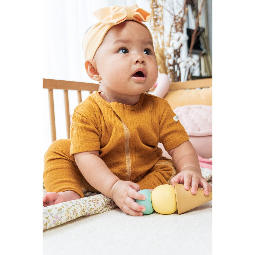BOHOPANNA - SHORT SLEEPSUIT ZIPPER - Baju Tidur Anak