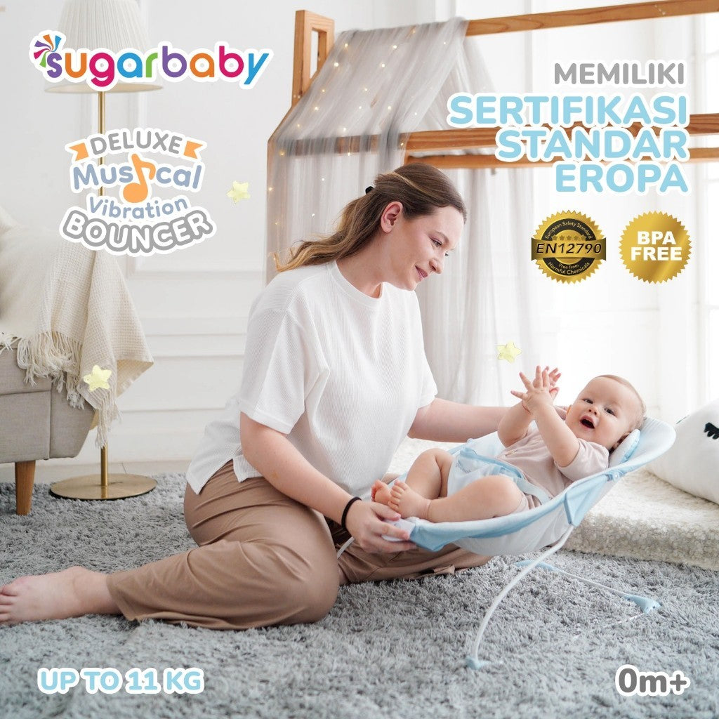 Sugar Baby New Deluxe Musical Vibration Bouncer/Ayunan Bayi/Bouncer Bayi