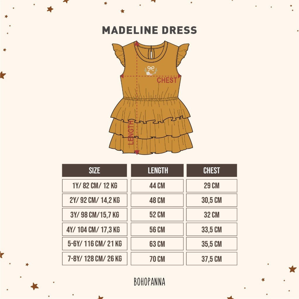 BOHOPANNA - MADELINE DRESS - Dress Anak Perempuan