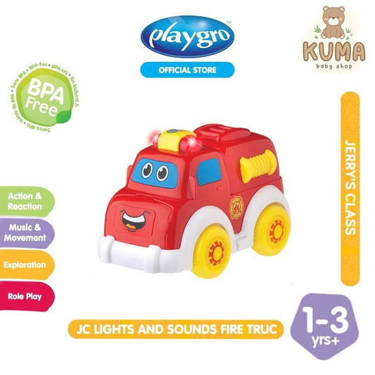 Playgro Baby Lights and Sound Fire Truck / Police Car - Mainan mobil - mobilan Anak