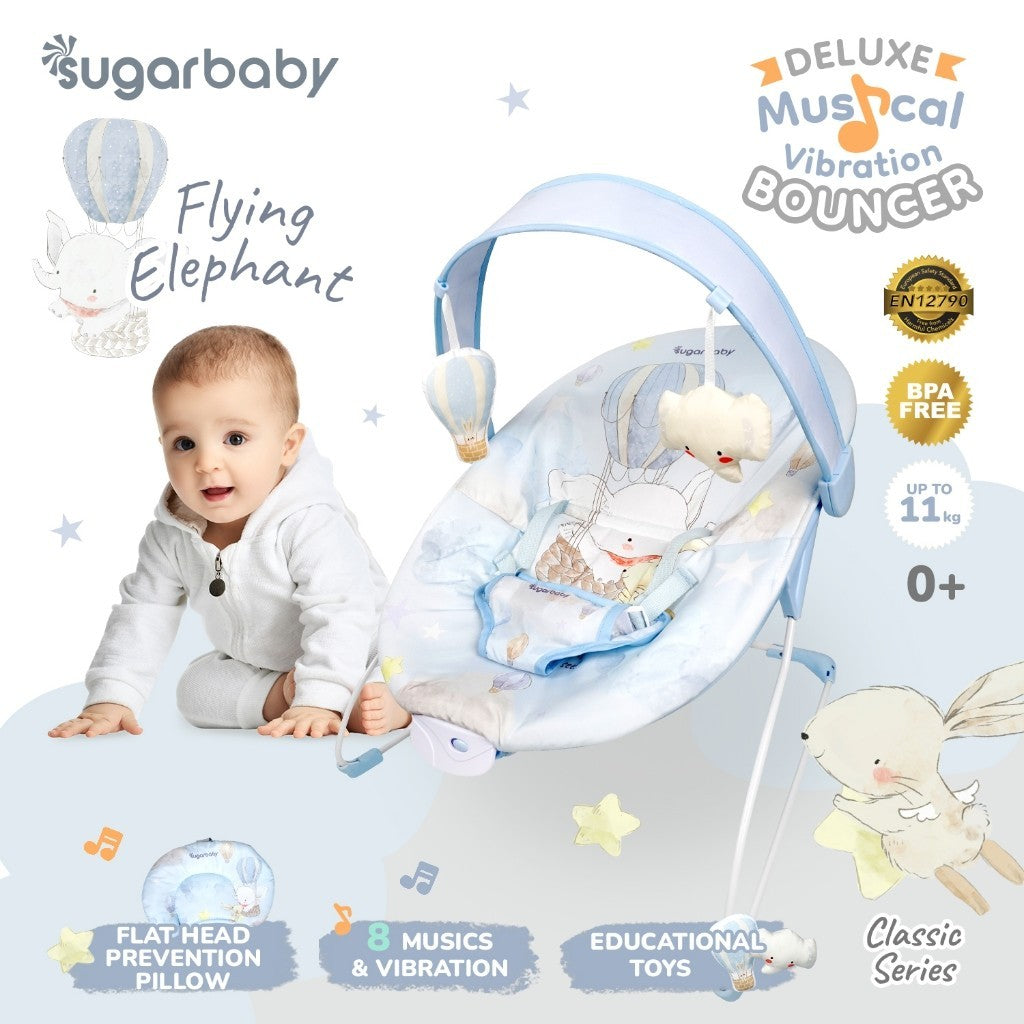 Sugar Baby New Deluxe Musical Vibration Bouncer/Ayunan Bayi/Bouncer Bayi