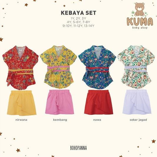 BOHOPANNA - KEBAYA SET - BATIK - Setelan Kebaya Anak - Kebaya