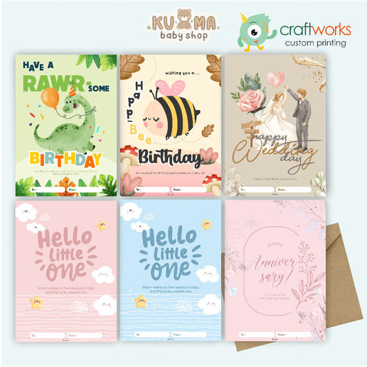KARTU UCAPAN JUMBO + AMPLOP | ULANG TAHUN | BABY BORN