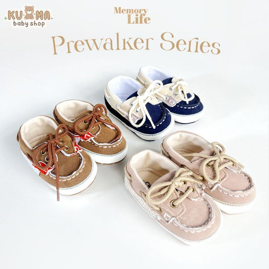 MemoryLife - Prewalker Two Lines | Sepatu Prewalker Bayi Unisex Umur 0 Bulan - 18 Bulan