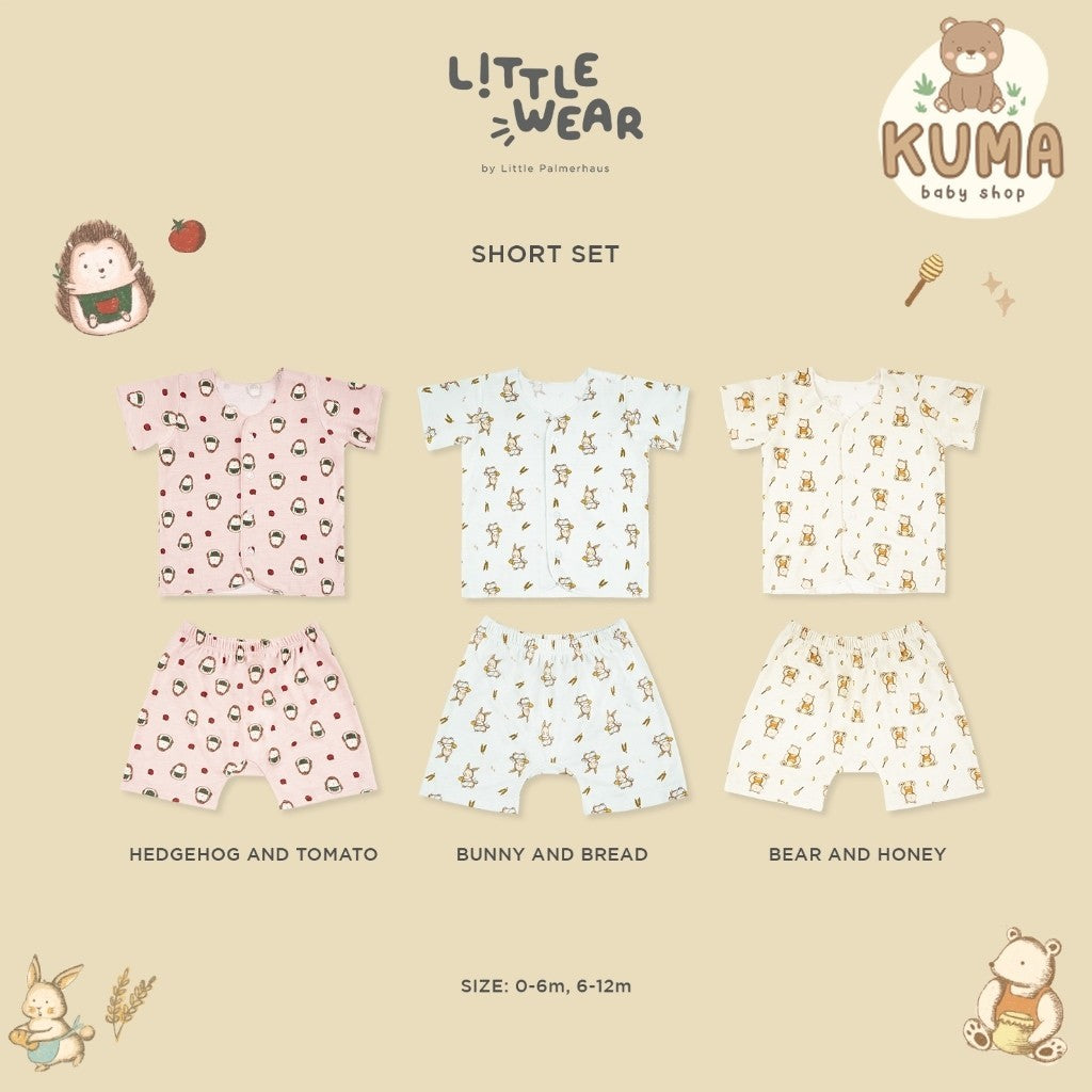 Little Wear Short Set 23.0 by Little Palmerhaus (Setelan Baju Bayi Lengan Pendek)