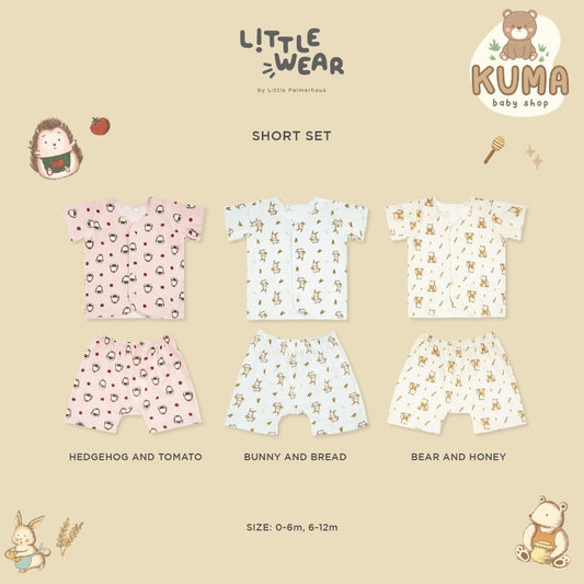 Little Wear Short Set 23.0 by Little Palmerhaus (Setelan Baju Bayi Lengan Pendek)