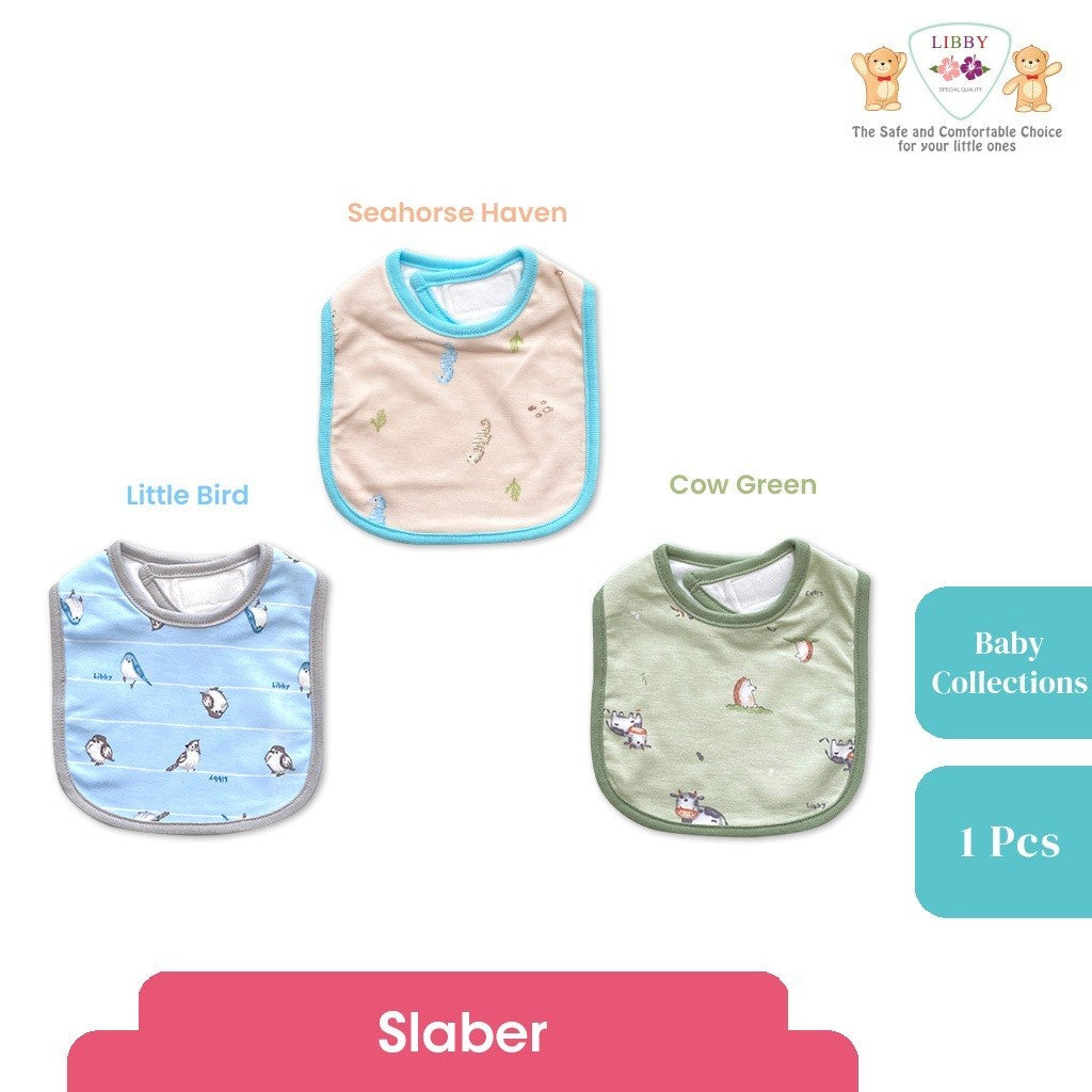 LIBBY Slaber/Bib/Celemek/Tatakan Iler Motif Baby Collection (1pcs)