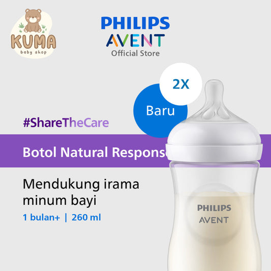 Philips Avent Bottle Natural Response 3.0 9OZ SCY903/02 Botol Susu 2pcs